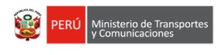 Logo de Ministerio de Transportes y Comunicaciones
