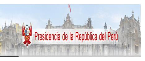 Logo de Presidencia de la Republica del Peru