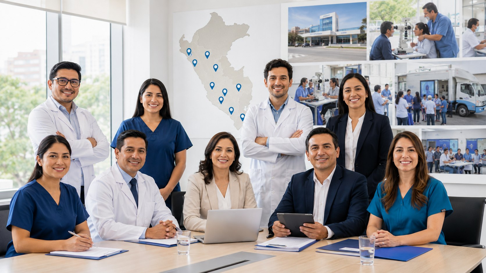 Equipo multidisciplinario de Calidad Visual y registro de su cobertura nacional